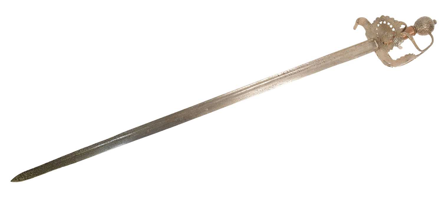 Lot 100 - MID 17TH CENTURY ENGLISH SWORD