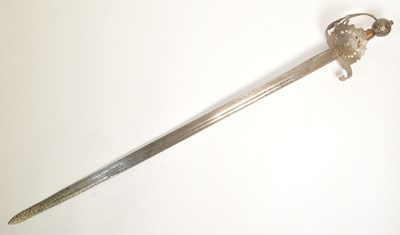 Lot 100 - MID 17TH CENTURY ENGLISH SWORD