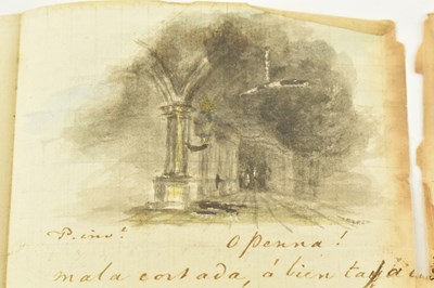 Lot 207 - POWELL, THOMAS. 1805 POEMS SCARCE POETRY COLLECTION WTIH ORIGINAL SKETCH