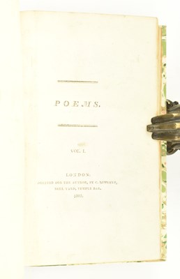 Lot 207 - POWELL, THOMAS. 1805 POEMS SCARCE POETRY COLLECTION WTIH ORIGINAL SKETCH