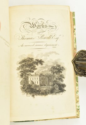 Lot 207 - POWELL, THOMAS. 1805 POEMS SCARCE POETRY COLLECTION WTIH ORIGINAL SKETCH