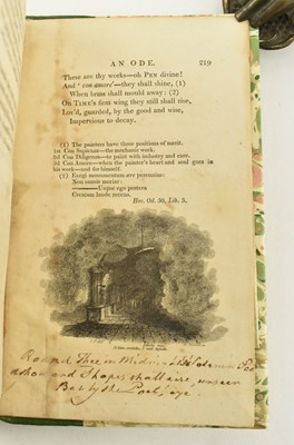 Lot 207 - POWELL, THOMAS. 1805 POEMS SCARCE POETRY COLLECTION WTIH ORIGINAL SKETCH