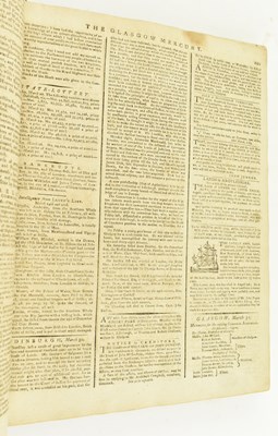Lot 65 - PERIODICALS. 1789 THE GLASGOW MERCURY SCARCE SCOTTISH PERIODICAL