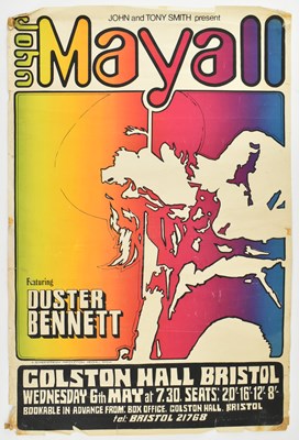 Lot 11 - VINTAGE MID CENTURY JOHN MAYALL PSYCHEDELIC ROCK POSTER