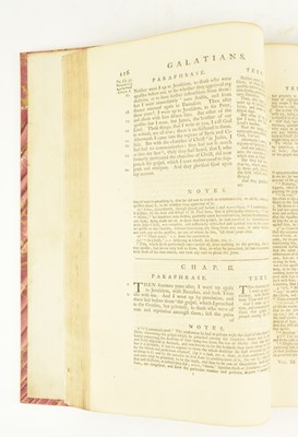 Lot 7 - LOCKE, JOHN. 1751 THE WORKS IN THREE VOLUMES RECENT QUARTER CALF FINE BINDINGS
