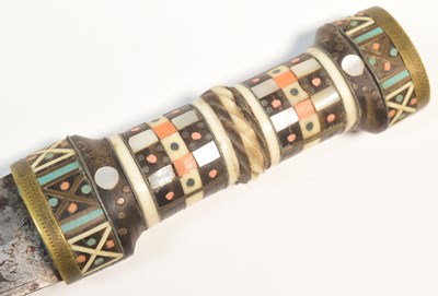 Lot 178 - 19TH CENTURY SYRIAN JAMBIYA DAGGER