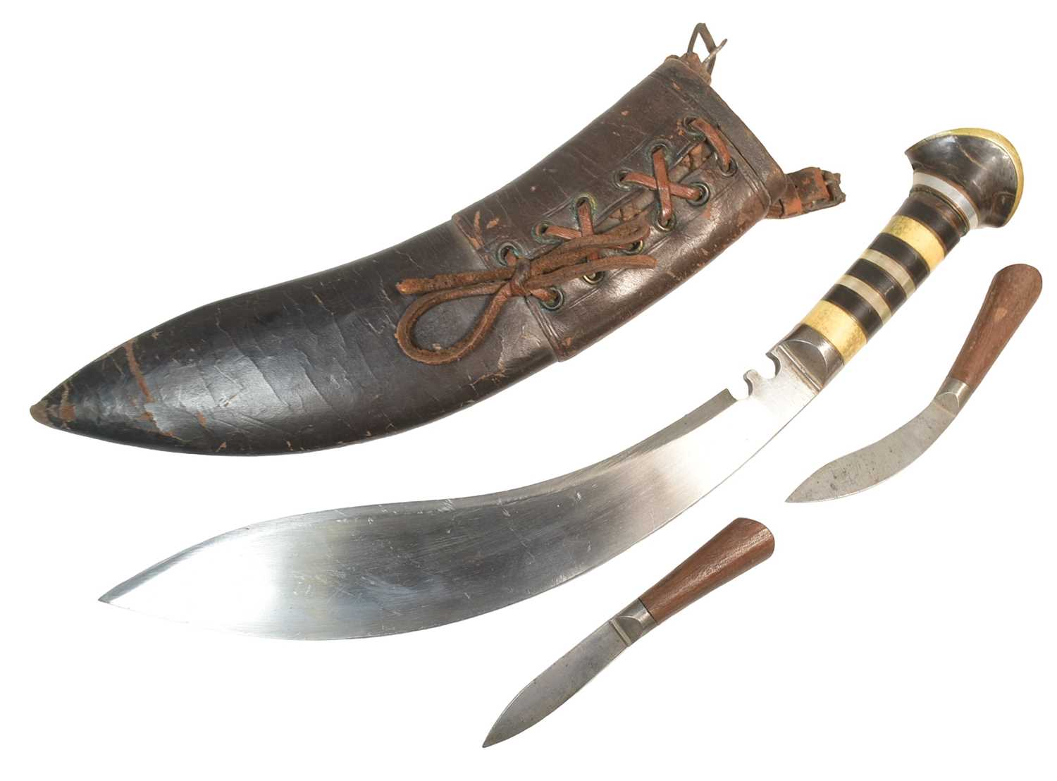 Lot 265 - HEAVY WEIGHTED NEPALESE KUKRI KNIFE