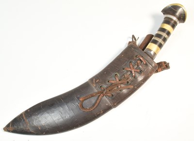 Lot 265 - HEAVY WEIGHTED NEPALESE KUKRI KNIFE