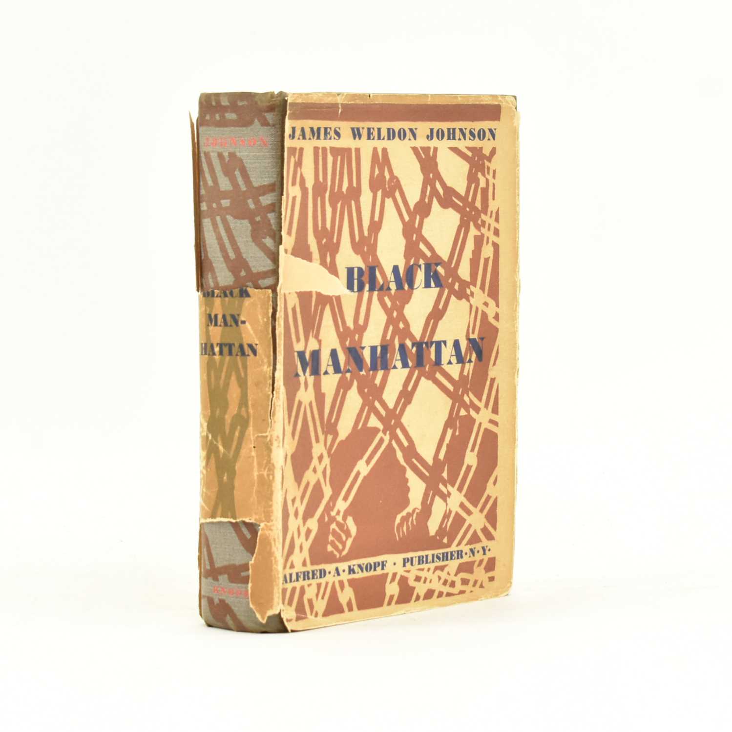 Lot 150 - JOHNSON, JAMES WELDON. 1930 BLACK MANHATTAN 1ST EDITION IN SCARCE DUST WRAPPER