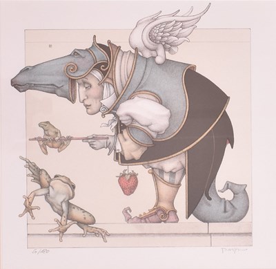 Lot 91 - MICHAEL PARKES (B. 1944) - THE FROG COLLECTOR - 2007
