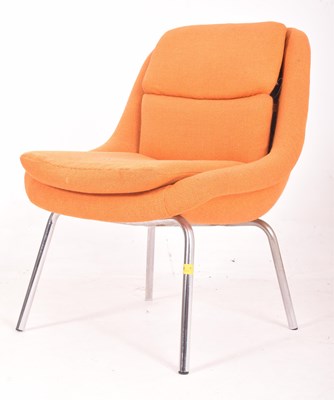 Lot 520 - RETRO MID CENTURY SPACE AGE ORANGE CHAIR