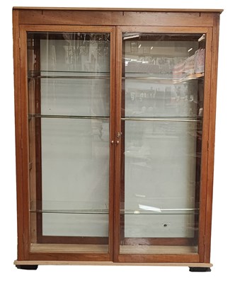 Lot 550 - LARGE PINE & MAHOGANY HABERDASHERY SHOP DISPLAY CABINET