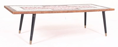 Lot 253 - MID CENTURY MOSAIC TOPPED COFFEE TABLE