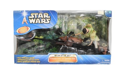 Lot 263 - STAR WARS - HASBRO PRINCESS LEIA ON SPEEDER BIKE