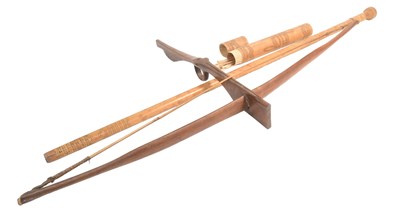 Lot 177 - MALAYAN BLOW PIPE & QUIVER & VIET CONG CROSSBOW