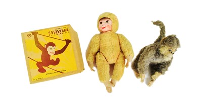 Lot 191 - COLLECTION OF VINTAGE MECHANICAL & SOFT TOYS