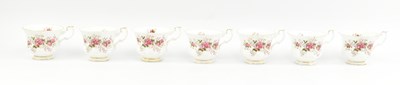 Lot 9 - ROYAL ALBERT BONE CHINA - LAVENDER ROSE - VINTAGE MID CENTURY TEA SERVICE