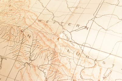 Lot 365 - WWI MILITARY INTEREST. 1915 FIELD NOTES MESOPOTAMIA GENERAL STAFF INDIA FOLDING MAP