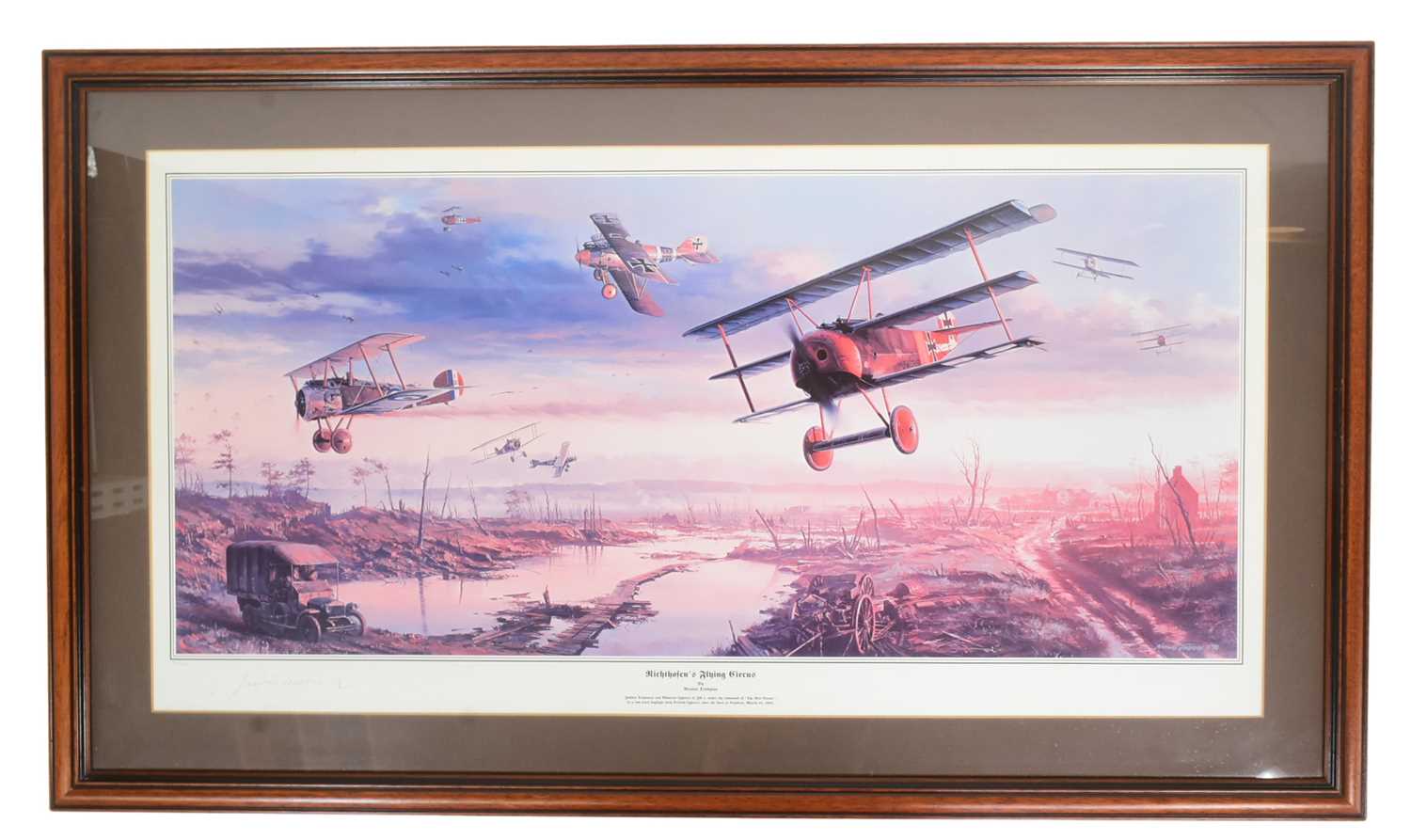 Lot 356 - AFTER NICOLAS TRUDGIAN - LIMITED EDITION ' RICHTHOFEN'S FLYING CIRCUS ' PRINT