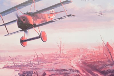 Lot 356 - AFTER NICOLAS TRUDGIAN - LIMITED EDITION ' RICHTHOFEN'S FLYING CIRCUS ' PRINT