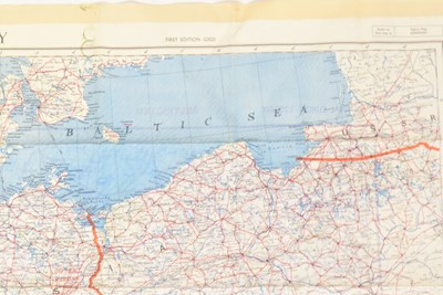Lot 358 - POST WAR SILK MAP OF GERMANY & BERLIN