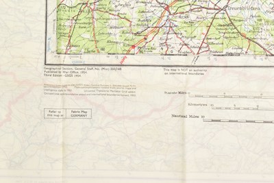 Lot 358 - POST WAR SILK MAP OF GERMANY & BERLIN