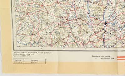 Lot 358 - POST WAR SILK MAP OF GERMANY & BERLIN