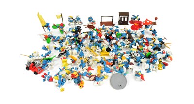 Lot 651 - SMURFS - COLLECTION OF VINTAGE FIGURES