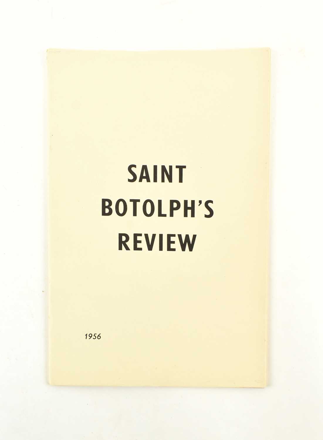 Lot 290 - TED HUGHES & SYLVIA PLATH. SCARCE 1956 SAINT BOTOLPH'S REVIEW