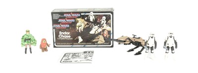 Lot 861 - STAR WARS - RARE POWER OF THE FORCE 'ENDOR CHASE' ACTION FIGURE SET