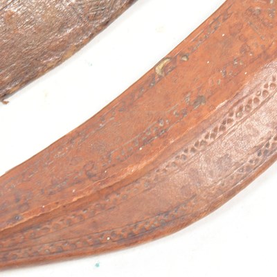 Lot 242 - THREE EAST AFRICAN AFAR / DANAKIL PEOPLE DAGGER SHEATHS