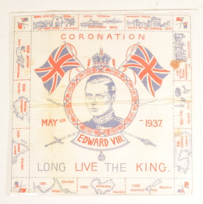 Lot 423 - FOUR SILK HANDKERCHIEF SOUVENIR MAPS
