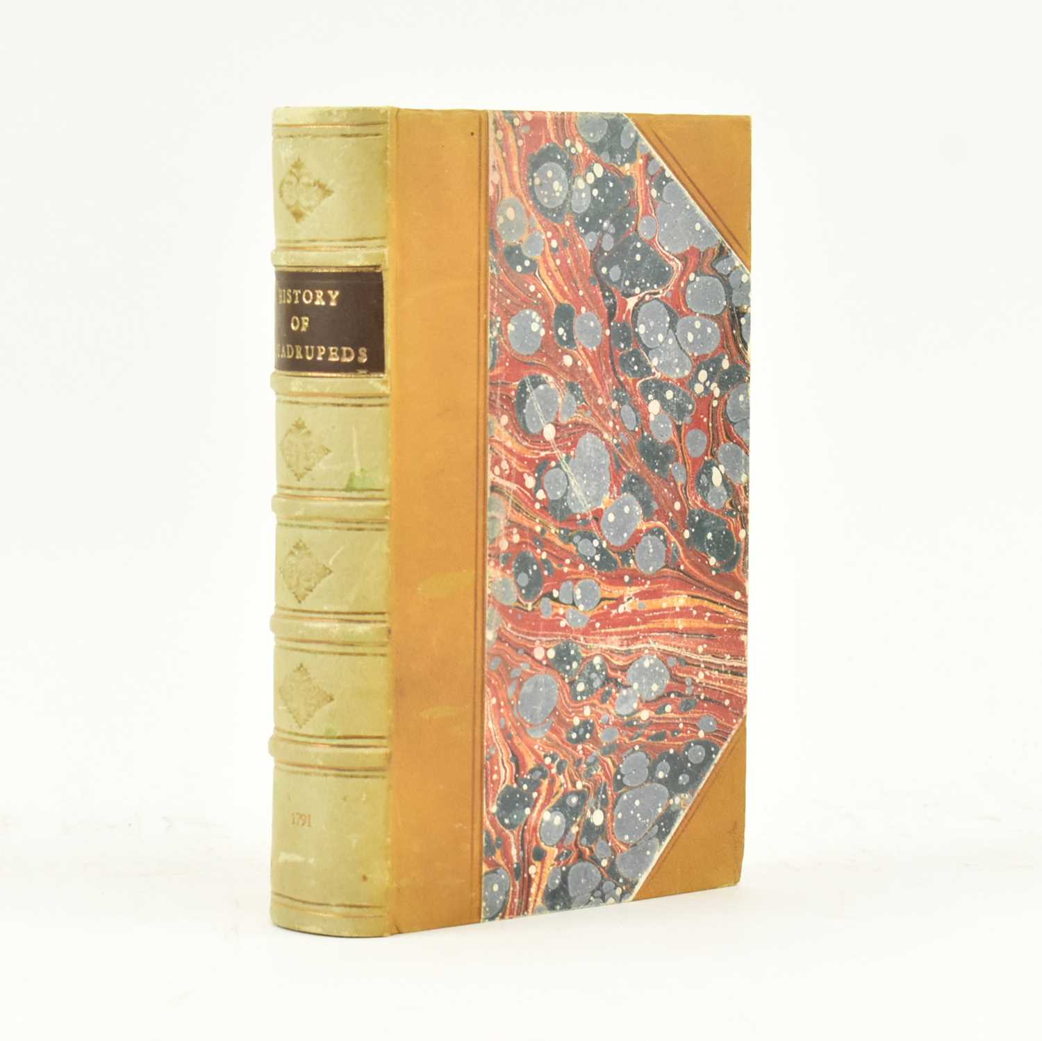 Lot 292 - BEWICK, THOMAS. 1791 A GENERAL HISTORY OF QUADRUPEDS LATER HALF CALF