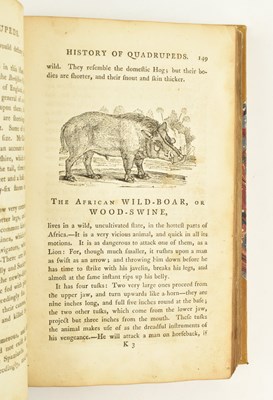 Lot 292 - BEWICK, THOMAS. 1791 A GENERAL HISTORY OF QUADRUPEDS LATER HALF CALF