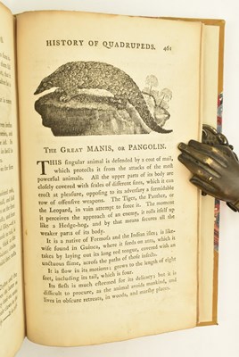 Lot 292 - BEWICK, THOMAS. 1791 A GENERAL HISTORY OF QUADRUPEDS LATER HALF CALF