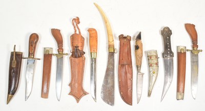 Lot 383 - COLLECTION OF ASSORTED ETHNIC KNIVES & DAGGERS