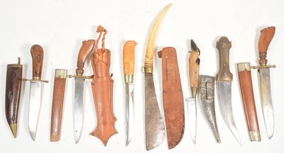 Lot 383 - COLLECTION OF ASSORTED ETHNIC KNIVES & DAGGERS