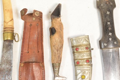 Lot 383 - COLLECTION OF ASSORTED ETHNIC KNIVES & DAGGERS