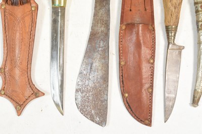 Lot 383 - COLLECTION OF ASSORTED ETHNIC KNIVES & DAGGERS