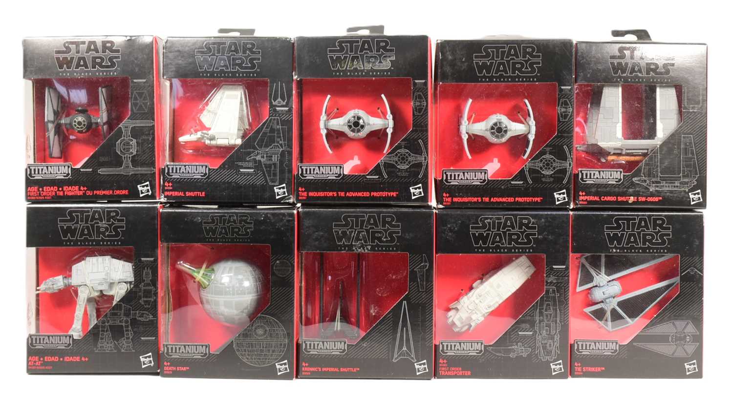 Lot 149 - STAR WARS - THE BLACK SERIES - TITANIUM SERIES - DIECAST SHIP MODELS