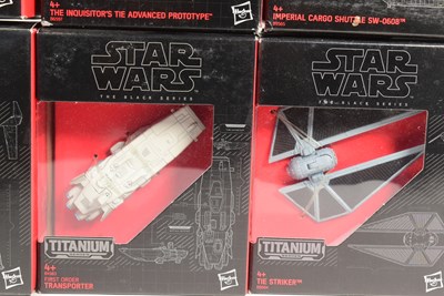 Lot 149 - STAR WARS - THE BLACK SERIES - TITANIUM SERIES - DIECAST SHIP MODELS