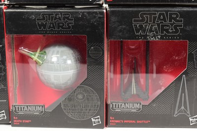 Lot 149 - STAR WARS - THE BLACK SERIES - TITANIUM SERIES - DIECAST SHIP MODELS