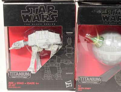 Lot 149 - STAR WARS - THE BLACK SERIES - TITANIUM SERIES - DIECAST SHIP MODELS