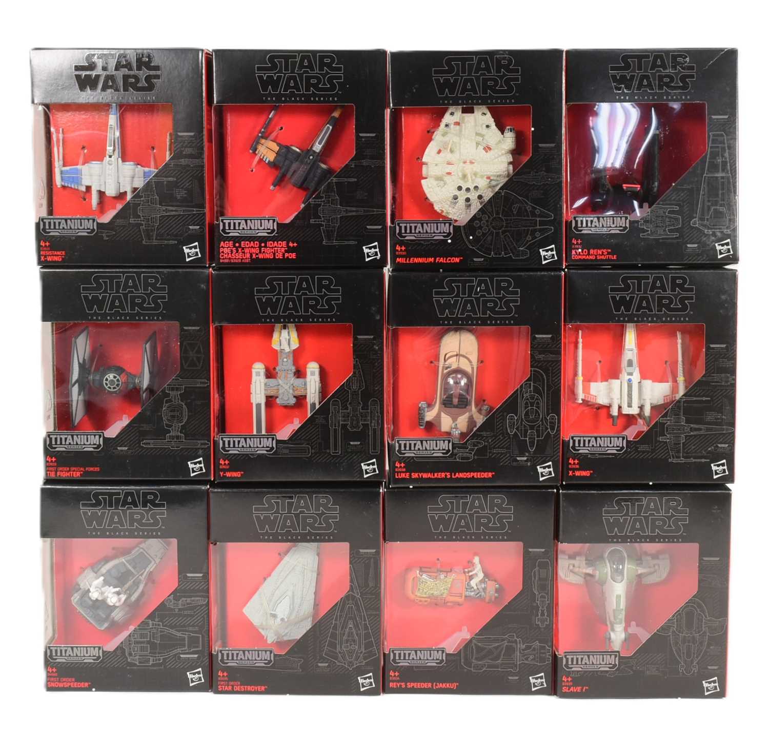 Lot 162 - STAR WARS - THE BLACK SERIES - TITANIUM SERIES - DIECAST SHIP MODELS