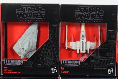 Lot 162 - STAR WARS - THE BLACK SERIES - TITANIUM SERIES - DIECAST SHIP MODELS