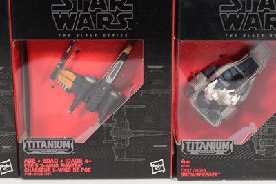 Lot 162 - STAR WARS - THE BLACK SERIES - TITANIUM SERIES - DIECAST SHIP MODELS