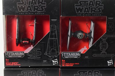 Lot 162 - STAR WARS - THE BLACK SERIES - TITANIUM SERIES - DIECAST SHIP MODELS