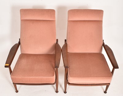 Lot 95 - GUY ROGERS - MANHATTAN RANGE - PAIR OF MID CENTURY TEAK CHAIRS
