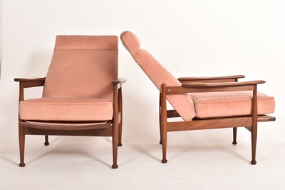 Lot 95 - GUY ROGERS - MANHATTAN RANGE - PAIR OF MID CENTURY TEAK CHAIRS