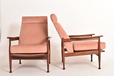 Lot 95 - GUY ROGERS - MANHATTAN RANGE - PAIR OF MID CENTURY TEAK CHAIRS